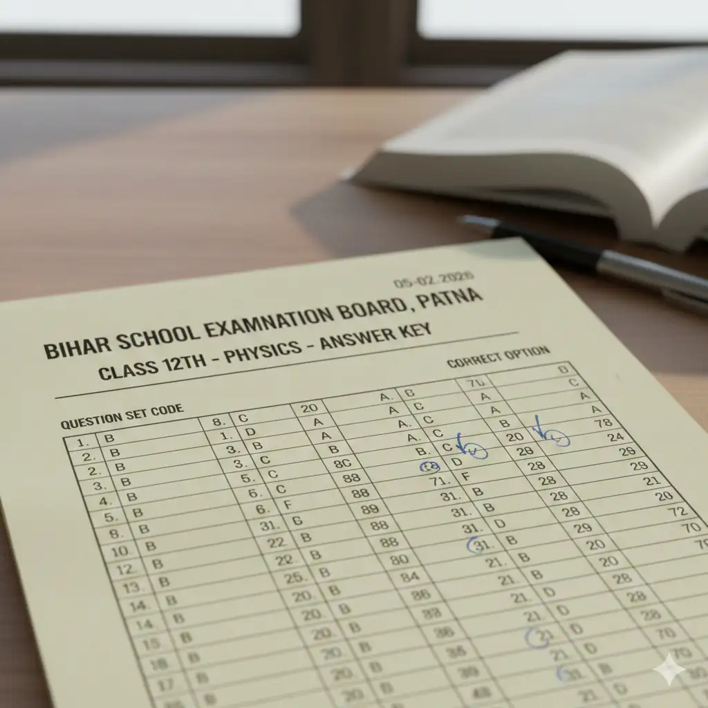 Bihar Board 12th Physics Answer Key